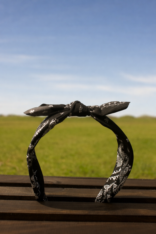 Boho Bandana Bow Headband