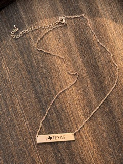 I ♥ Texas Bar Necklace