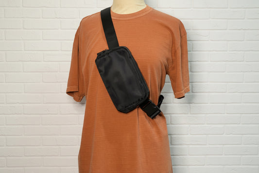 Adjustable Checkered Belt Bag