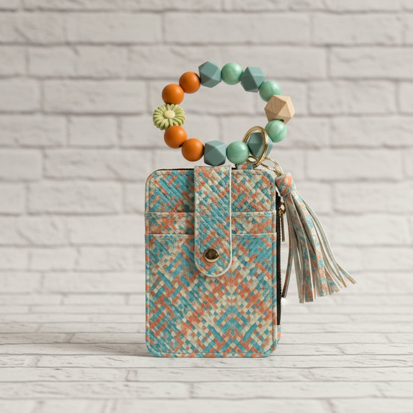 Beaded Wristlet ID Wallet