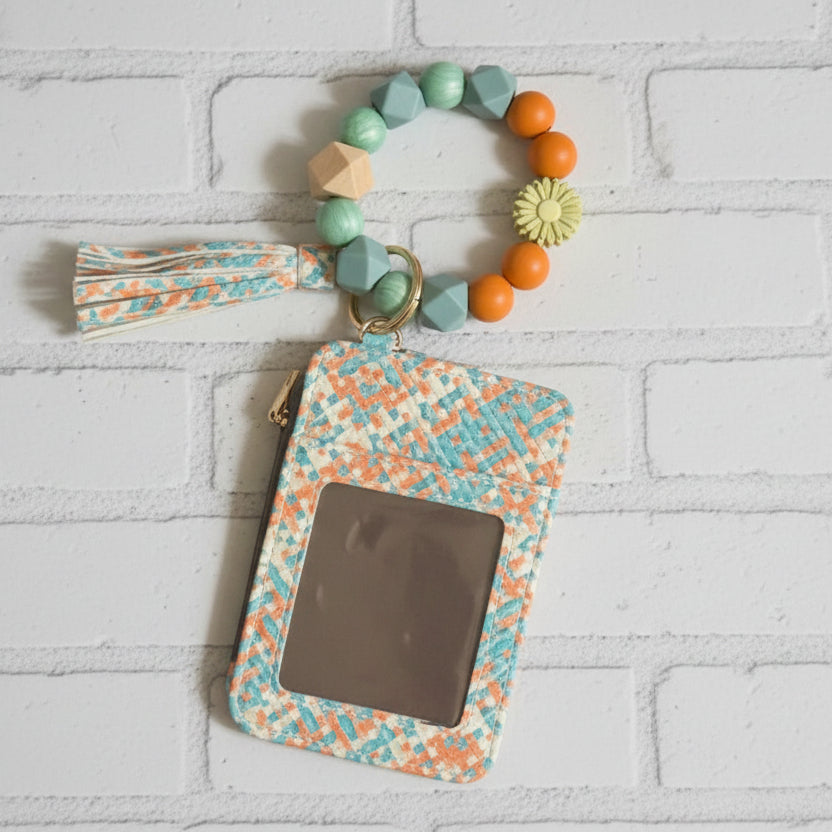 Beaded Wristlet ID Wallet