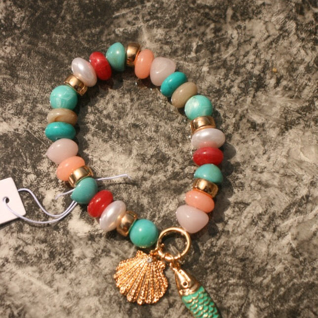 Coastal Charm Beaded Bracelet