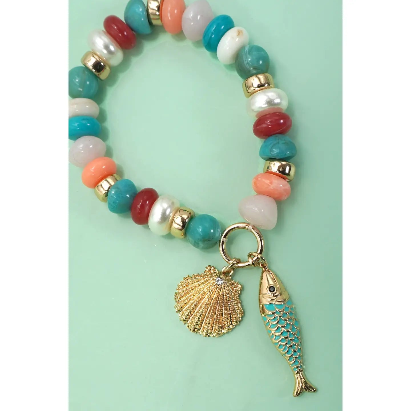 Coastal Charm Beaded Bracelet