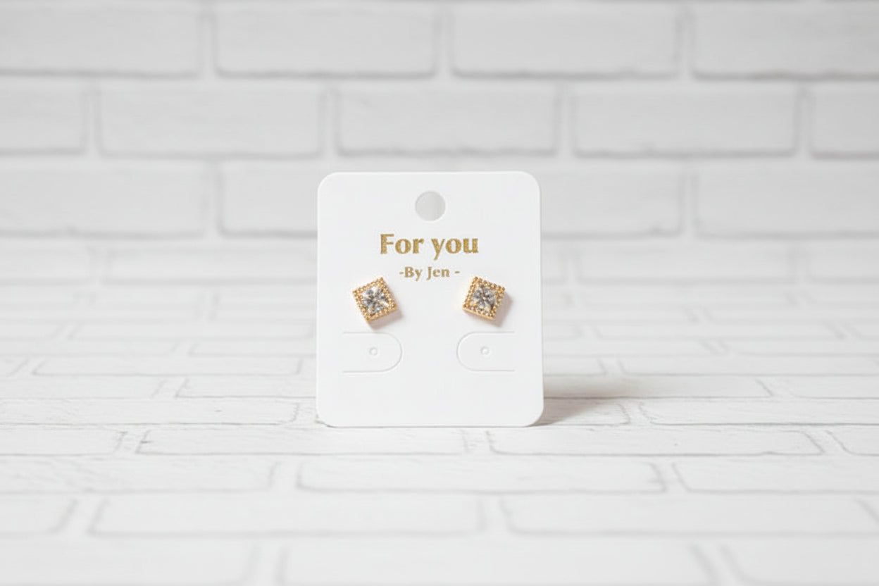 Crystal Stud Earrings